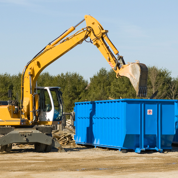 can i choose the location where the residential dumpster will be placed in Hillsdale MI